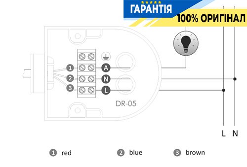 Датчик движения F&F DR-05W накладной 180°/90°, 230В 5А, IP44, белый