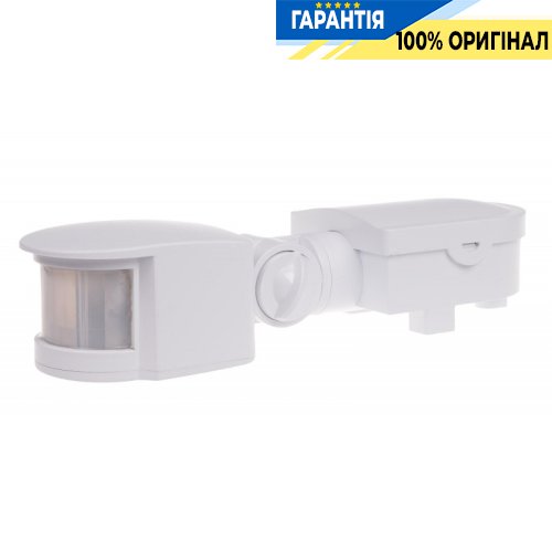 Датчик движения F&F DR-05W накладной 180°/90°, 230В 5А, IP44, белый