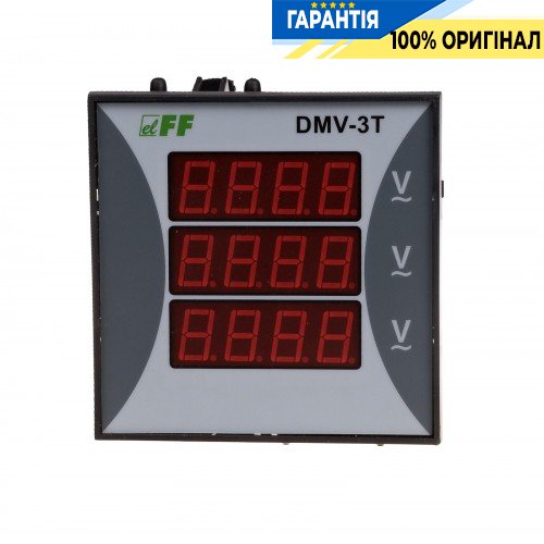 Вольтметр DMV-3T F&F для вимірювання напруги, надійний та зручний у використанні, артикул DMV-3T