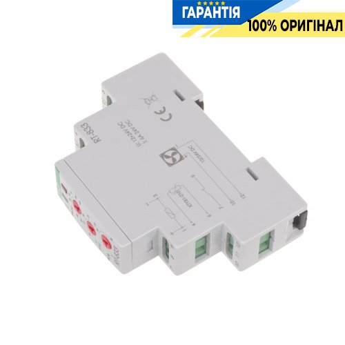 Регулятор температури F&F RT-833 DIN 1ПК 6А(DC) 12-24V DC для керування швидкістю вентилятора