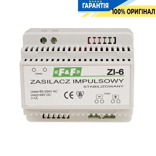 Импульсный блок питания F&F ZI-6 DIN 85-264В AC / 48В DC 1А 50Вт