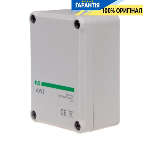 Сумеречне реле AWZ 16А F&F накладне 1НО 16А 220-230В IP65 з датчиком 2-1000Lx