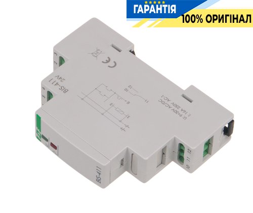 Імпульсне реле F&F BIS-411-24V, 1xNO, 16А, 24В, надійне керування ланцюгами