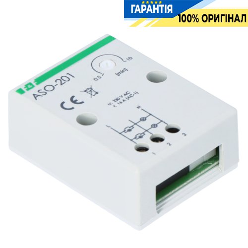 Лестничное реле ASO-201 F&F накладное 1НВ 230В 10А с задержкой 0,5-10 мин