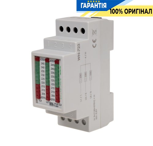 Линейный индикатор напряжения WN-723 F&F трехфазный 3х380V/AC+N