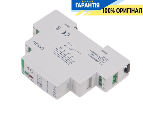 Реле чергування та пропадання фаз 1ПК 10А 3x400V+N F&F CKF-316, монтаж на DIN-рейку