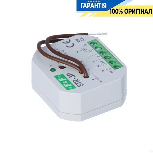Реле управління ролетами F&F STR-3P, двокнопкове, в коробку Ø60, 100-265VAC, 320W, час 1с-15хв