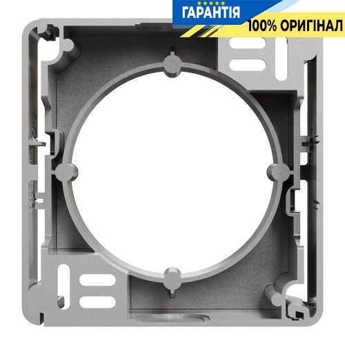 Коробка для поверхневого монтажу 1-пост Schneider Electric «Sedna Design» SDD113901 (колір - алюміній)
