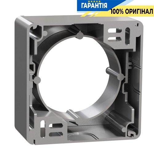 Коробка для поверхневого монтажу 1-пост Schneider Electric «Sedna Design» SDD113901 (колір - алюміній)