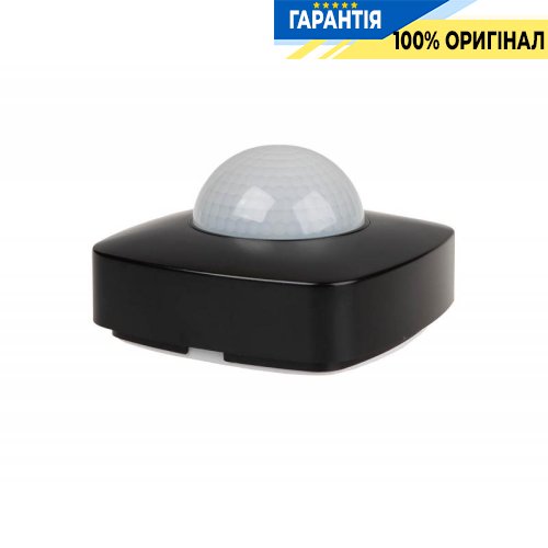 Датчик движения F&F DR-09B-IP65, накладной, 230В/10А, 360°, IP65, черный, с функцией присутствия