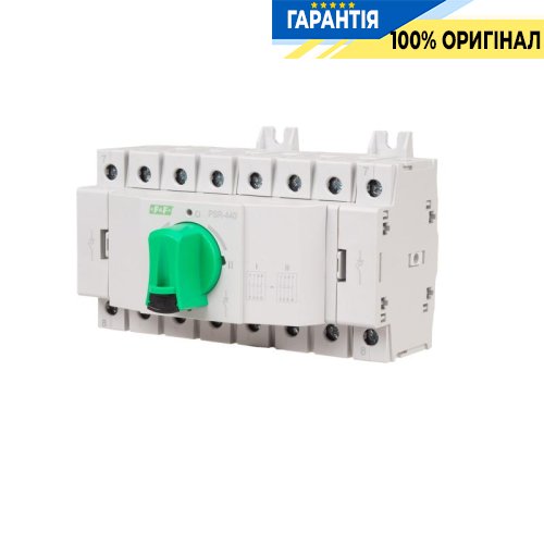 Перемикач 1-0-2 з поворотною ручкою 4 полюси 40А F&F PSR-440 для керування електромережею