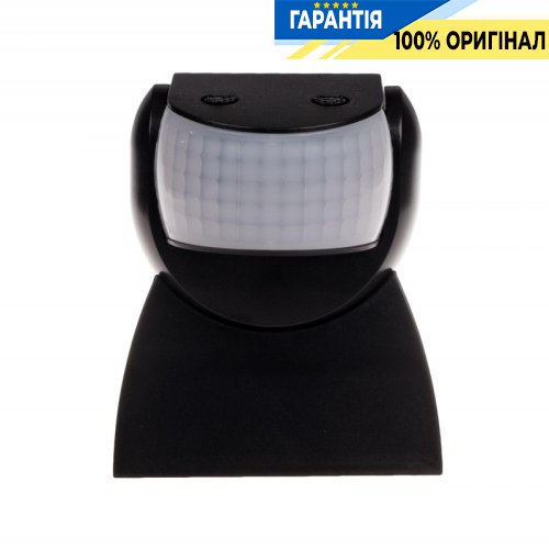 Датчик руху F&F DR-04B накладний 160°/45°, 230В/5А, IP65, чорний
