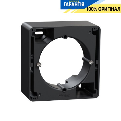 Коробка для поверхневого монтажу 1-пост Schneider Electric «Sedna Design» SDD114901 (колір - чорний)