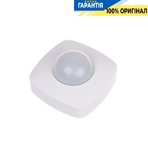 Датчик руху F&F DR-09 накладний 360° 230В 10А IP20 з функцією присутності, білий