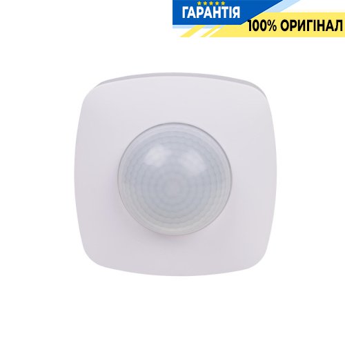Датчик руху F&F DR-09 накладний 360° 230В 10А IP20 з функцією присутності, білий