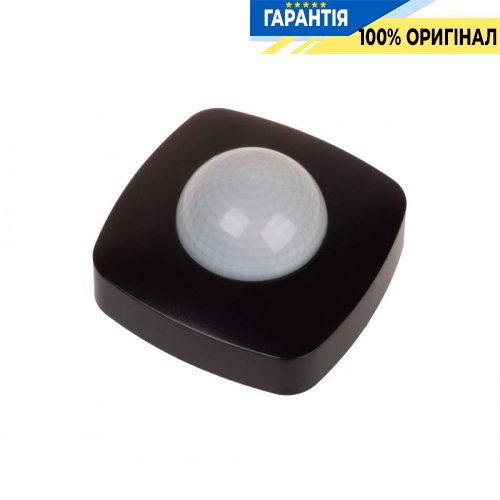 Датчик руху F&F DR-09B накладний 360° 230В 10А IP20 з функцією присутності, чорний