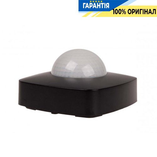 Датчик руху F&F DR-09B накладний 360° 230В 10А IP20 з функцією присутності, чорний