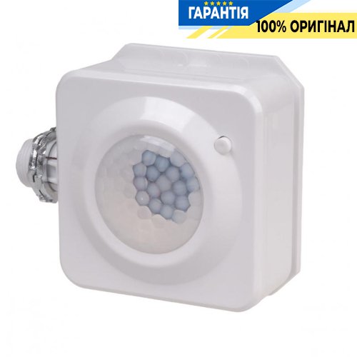Датчик руху F&F DR-30M PIR 80° коридорний 30 м 230V/16A IP40 білий