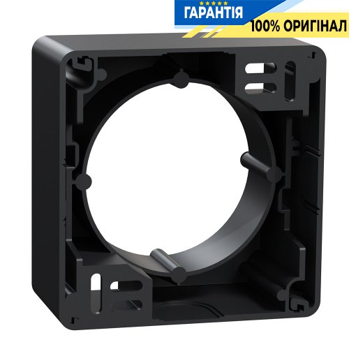 Коробка для поверхневого монтажу 1-пост Schneider Electric «Sedna Design» SDD114901 (колір - чорний)