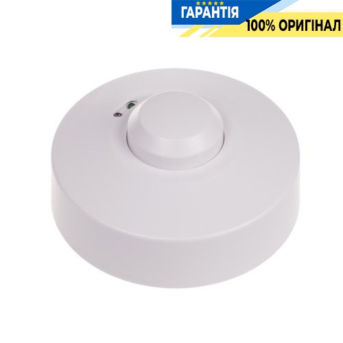 Датчик руху мікрохвильовий F&F DRM-02 360° 180-253В 5А IP20 накладний білий