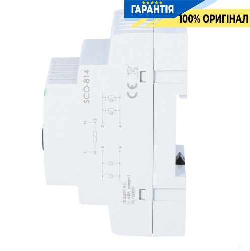 Регулятор яскравості SCO-814 F&F DIN 1000Вт 230V/AC з запам'ятовуванням рівня