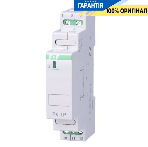 Электромагнитное реле F&F PK-1P-12V 1xNO/NC 16А 12V AC/DC для DIN-рейки