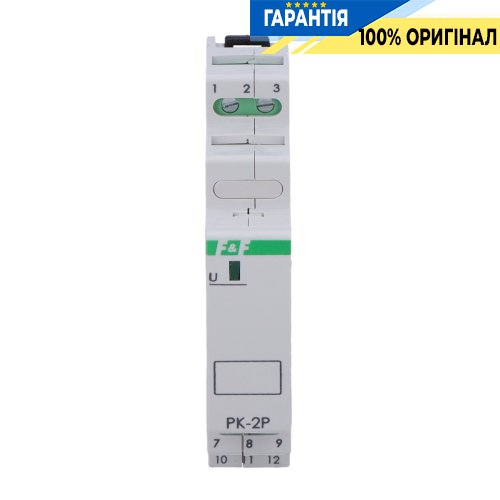 Електромагнітне реле F&F PK-2P-24V 2xNO/NC 16А 24V AC/DC на DIN-рейку