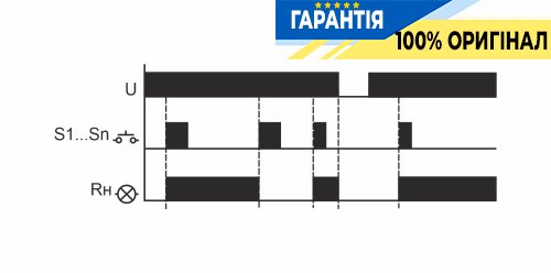 Бістабільне реле F&F BIS-408LED, 1xNO 16А 230В з захистом від пускового струму