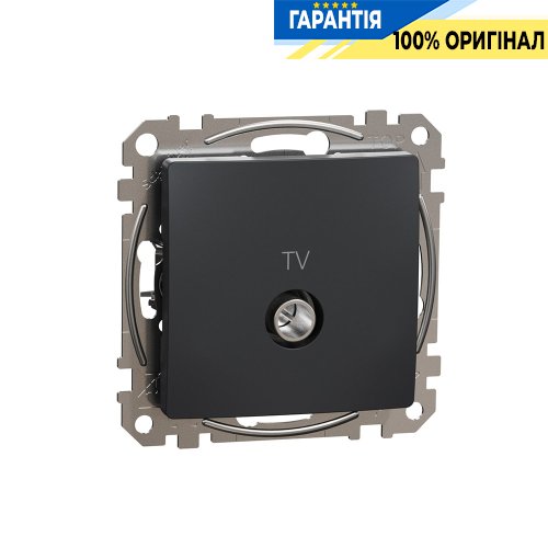 Розетка TV кінцева 4дб Schneider Electric Sedna Design SDD114471 (колір - чорний)