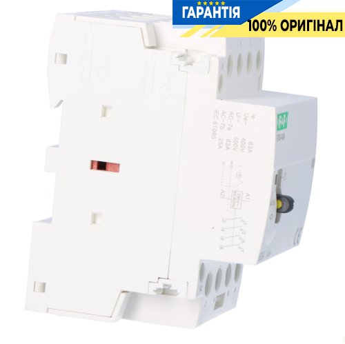 Модульний контактор F&F ST63-40-M, 4NO, 40А, 230В, DIN-рейка