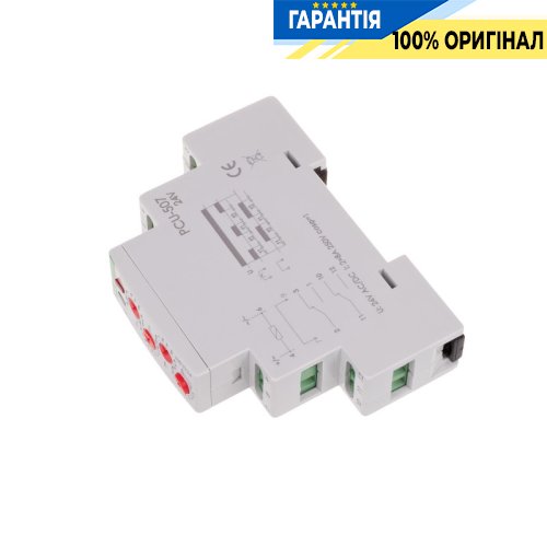 Реле часу циклічне PCU-507-24V F&F, 2 перемикаючі контакти 8А, 24V AC/DC, монтаж на DIN-рейку