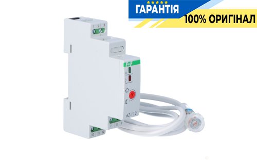 Сумеречне реле AZ-112-24V F&F DIN 24V AC/DC 1НО 16А 2-1000Lx для автоматичного ввімкнення освітлення