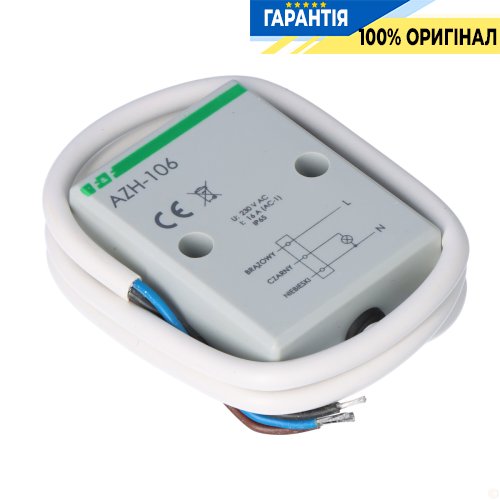Сумеречное реле F&F AZH-106 накладное 1НО 16А 220-230В IP65 с датчиком освещенности 2-1000Lx