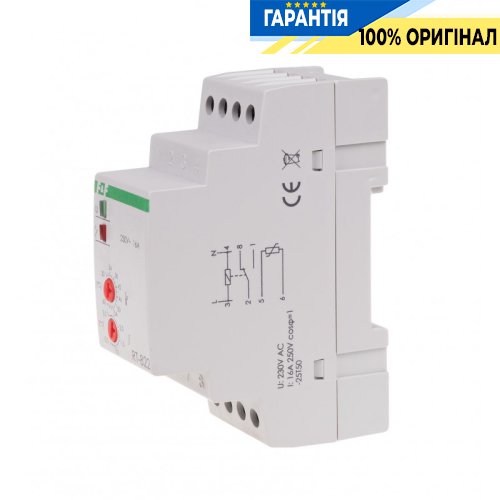 Регулятор температури RT-822 F&F DIN 1 полюс 16А 230В, діапазон +30°C до +60°C