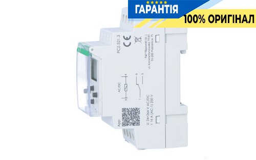 Таймер програмований F&F PCZ-521.3 DIN 24-264В AC/DC 1ПК 16А тижневий одноканальний з NFC