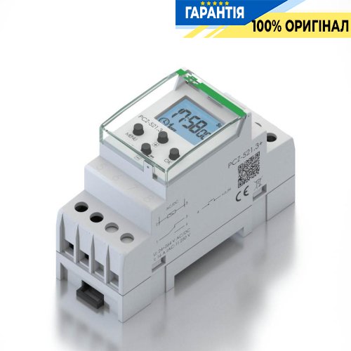 Таймер недельный программируемый PCZ-521.3-PLUS F&F DIN 1ПК 16А 24-264V AC/DC