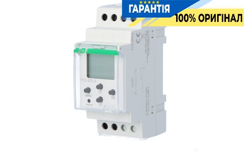 Програмований таймер F&F PCZ-523.2 DIN 24-264В AC/DC 1ПК 16А імпульсний
