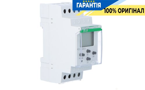 Программируемый таймер F&F PCZ-524.3 DIN 24-264В AC/DC 1ПК астрономический одноканальный с NFC