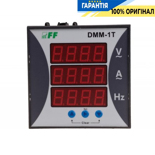 Багатофункціональний цифровий мультиметр параметрів мережі DMM-1T F&F, код DMM-1T, для точних вимірювань електричних параметрів