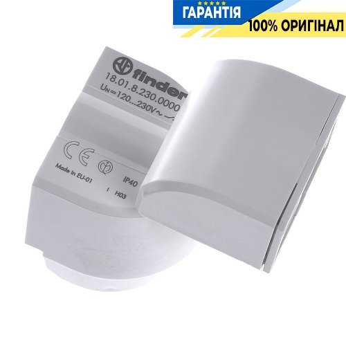 Датчик руху Finder 180182300000, 110°, 1НО, 10А, 120-230V/AC, IP40