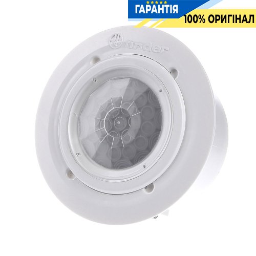 Датчик руху стельовий вбудований Finder 183182300000, 360°/110°, 1NO, 10А, 230V AC