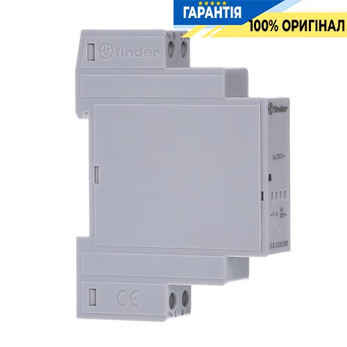 Імпульсне реле Finder 13.8.1.8.230.0000PAS, 1NO, 16A, 230В AC, AgSnO2, 3/4 провід, з підсвіткою, 1-модуль