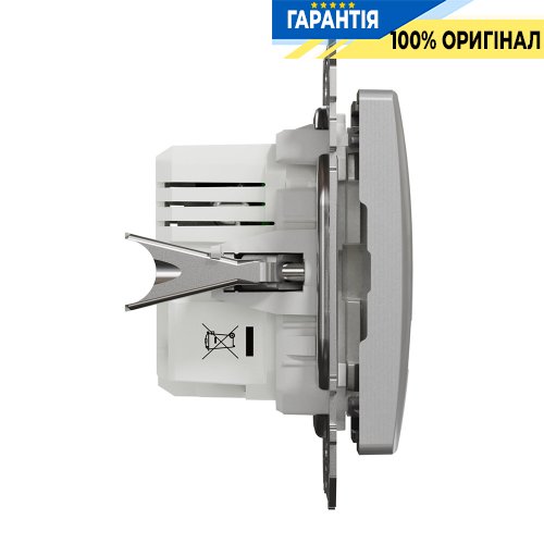 USB розетка тип A+C 2,4A Schneider Electric «Sedna Design» SDD113402 (цвет - алюминий)