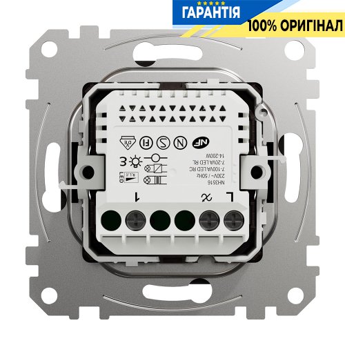 Універсальний поворотний димер для Led ламп Schneider Electric Sedna Elements SDD181502 (колір - венге)