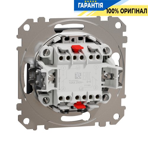 Переключатель 2-кл Schneider Electric «Sedna Design» SDD114108 (цвет - черный)