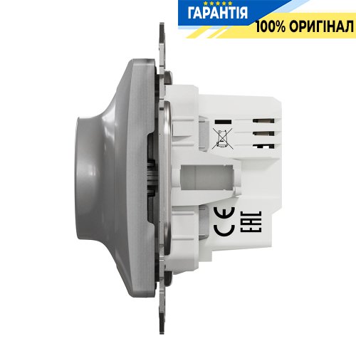 Універсальний поворотний димер для Led ламп Schneider Electric «Sedna Design» SDD113502 (колір - алюміній)