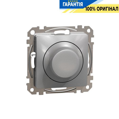Універсальний поворотний димер для Led ламп Schneider Electric «Sedna Design» SDD113502 (колір - алюміній)