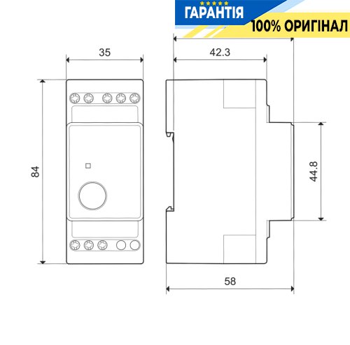 Електронне крокове реле 1ПК 16A 230В AC AgSnO2 моностабільне SELV модульне 35мм Finder 130182300000