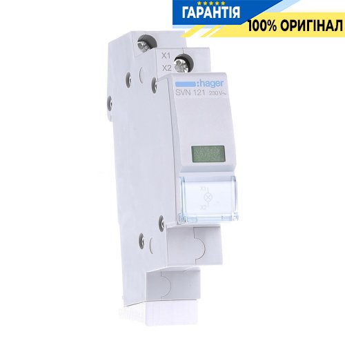 Світлодіодний індикатор фаз Hager SVN121 зелений 230В АС для контролю напруги