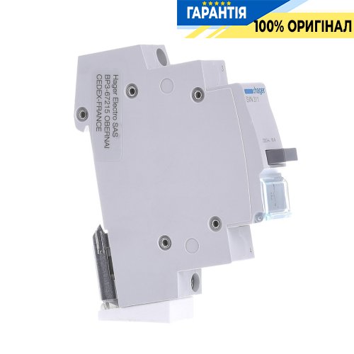 Кнопочный выключатель Hager SVN311, 16A, 250В AC, 1 Н.О. без фиксации